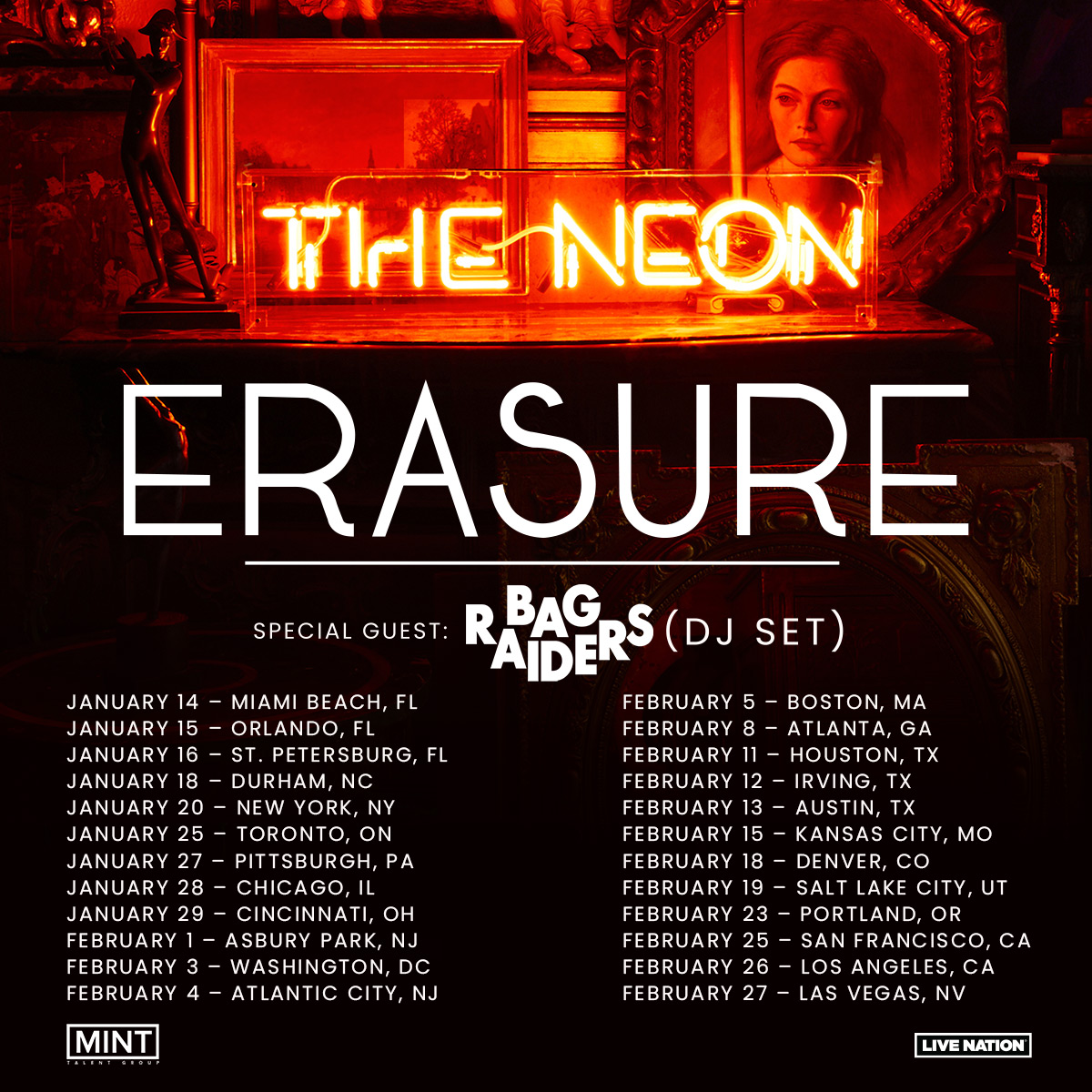 Erasure announce ‘The Neon Tour’ North American shows for 2022 THIS